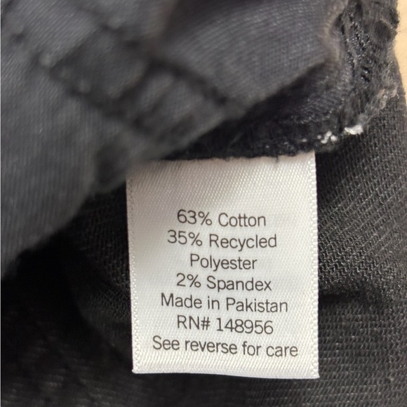 NWT Sonoma Charcoal Gray Raw Edge Denim Maternity Full Panel Shorts Size 18 - Picture 7 of 9